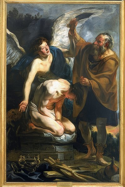 Het offer van Isaak door Jacob Jordaens