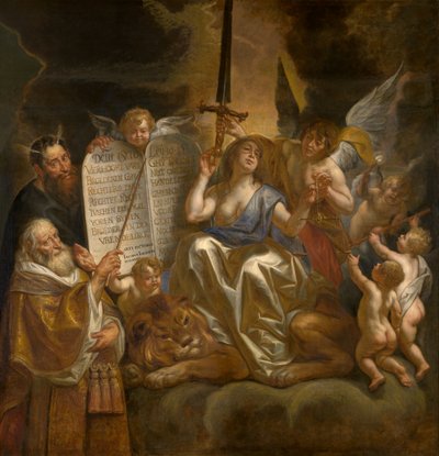 Menselijke Wet Gebaseerd op de Goddelijke Gerechtigheid door Jacob Jordaens