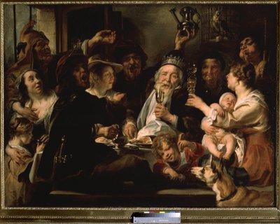 Het feest van de koningen door Jacob Jordaens