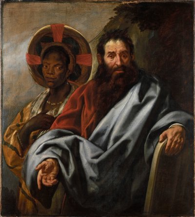 Mozes en zijn Ethiopische vrouw Zipporah door Jacob Jordaens