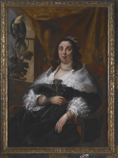 Portret van een dame door Jacob Jordaens