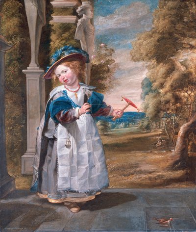 Portrait of Anna Catharina Jordaens (1629-1676) door Jacob Jordaens