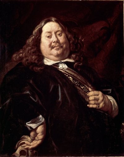 Portret van een man (ooit gezegd portret van Michel de Ruyter) door Jacob Jordaens