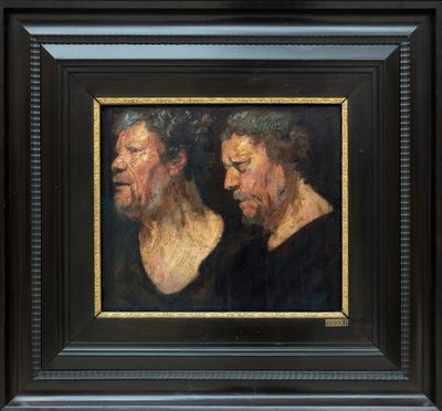 Studies van het hoofd van Abraham Grapheus, ca. 1620-1621 door Jacob Jordaens