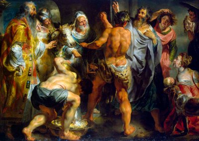 De Apostelen Paulus en Barnabas in Lystra, ca. 1616-1617 door Jacob Jordaens