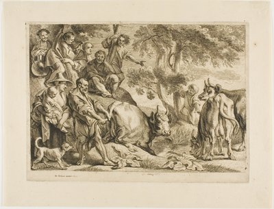 De Meester Trekt de Koe uit de Sloot aan haar Staart door Jacob Jordaens