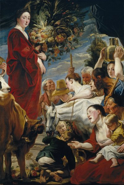 Het Offer aan Ceres door Jacob Jordaens