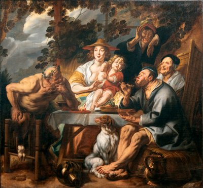 De Satyr en de Boer door Jacob Jordaens