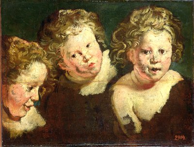 Drie Kinderhoofden door Jacob Jordaens