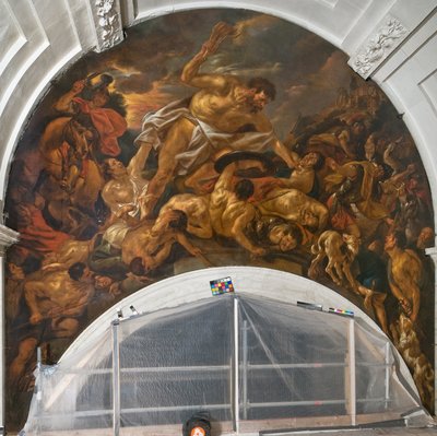 Simson verslaat de Filistijnen door Jacob Jordaens the elder