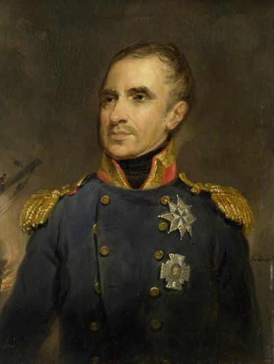Jonkheer Theodorus Frederik van Capellen (1762-1824), viceadmiraal en commandant van het Nederlandse eskader bij Algiers, 1816 door Jacob Joseph Eeckhout