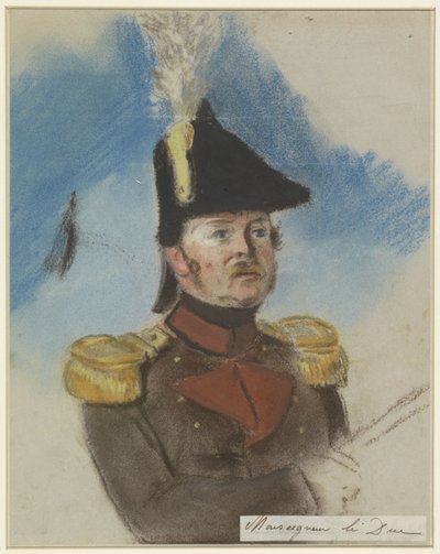 Portret van Bernard, hertog van Saksen-Weimar door Jacob Joseph Eeckhout