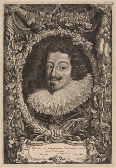 Lodewijk XIII, koning van Frankrijk door Jacob Louis after Sir Peter Paul Rubens