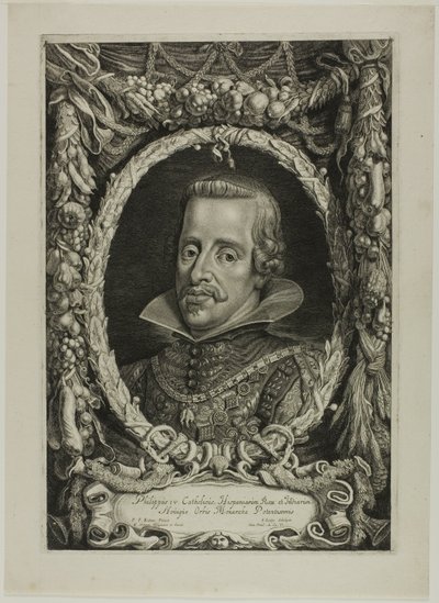 Filips IV, Koning van Spanje, plaat 12 uit Duces Burgundiae (Hertogen van Bourgondië) door Jacob Louys