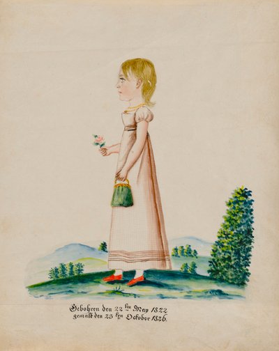 Portret van Sarah Musser door Jacob Maentel