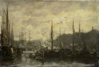 Havenzicht door Jacob Maris