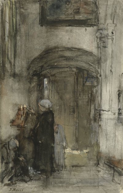 Vissersvrouw met haar dochtertje als 