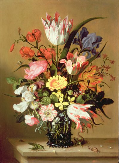 Bloemen in een Vaas, 1635 door Jacob Marrel