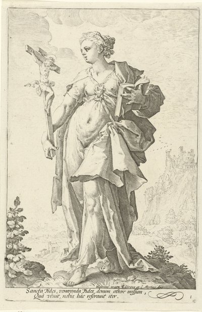 Geloof door Jacob Matham (attributed to)