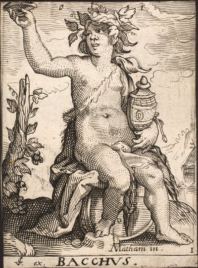Bacchus door Jacob Matham