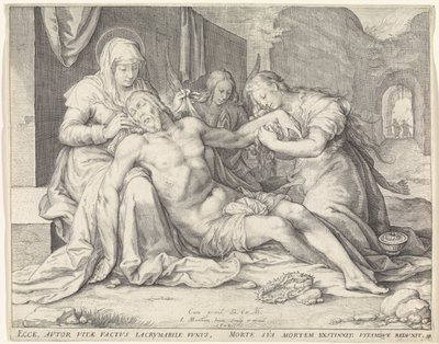 Bewening van Christus door Jacob Matham
