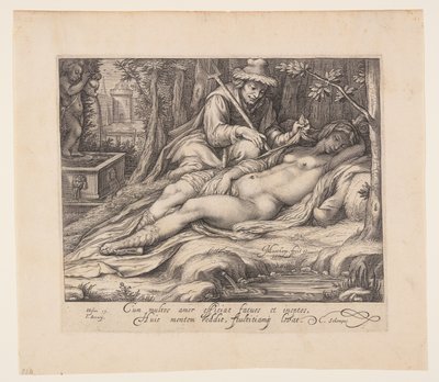 Cimon en Iphigenia door Jacob Matham