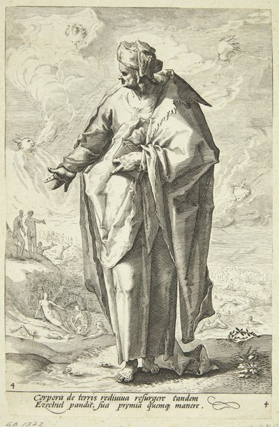 Ezechiël door Jacob Matham