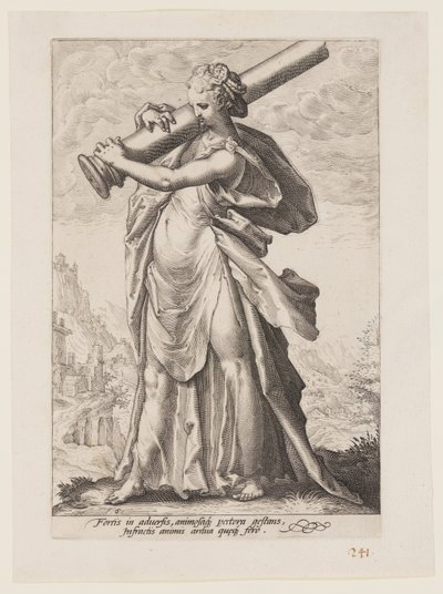 Standvastigheid, uit De Deugden door Jacob Matham