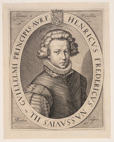 Frederik Hendrik, Prins van Oranje door Jacob Matham