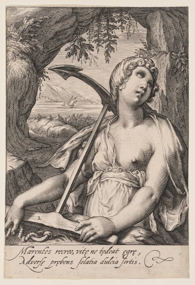 Hoop, uit De zeven deugden door Jacob Matham