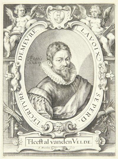Jan van de Velde de Oudere door Jacob Matham