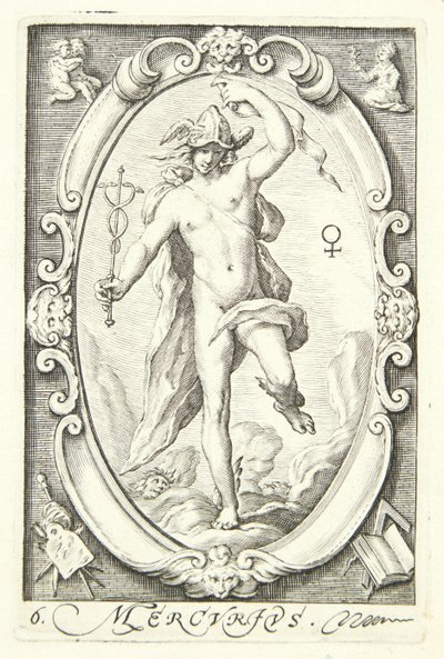 Mercurius door Jacob Matham