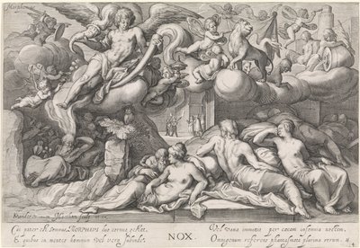 Nacht (Nox) door Jacob Matham