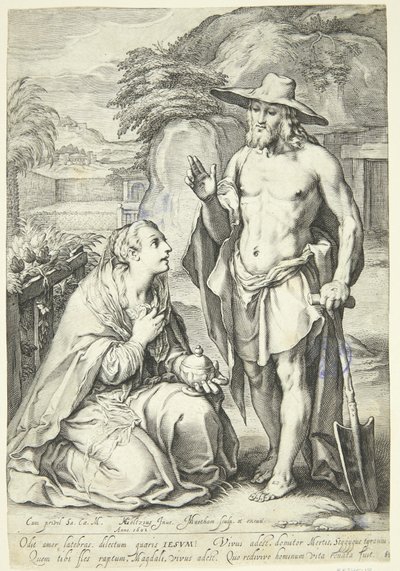 Noli me tangere door Jacob Matham