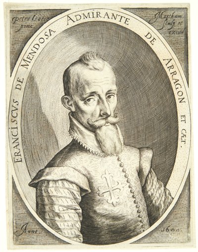 Portret van Francisco Mendoza door Jacob Matham