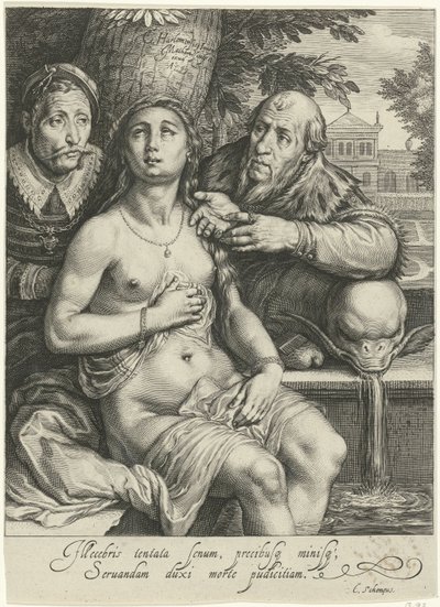 Suzanna en de ouderlingen door Jacob Matham
