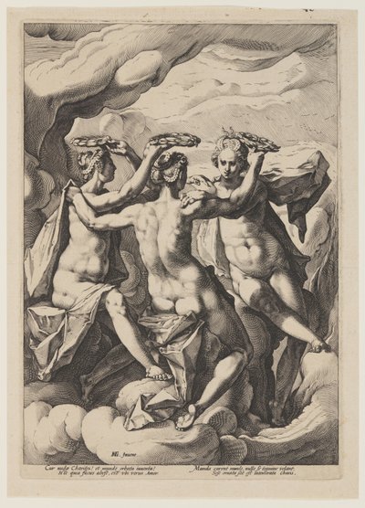 De Drie Gratiën door Jacob Matham