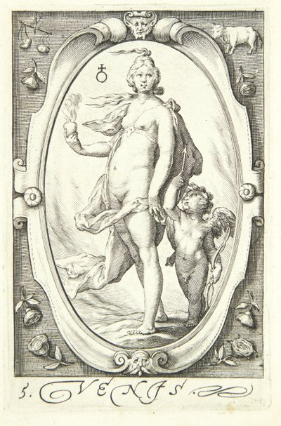 Venus door Jacob Matham