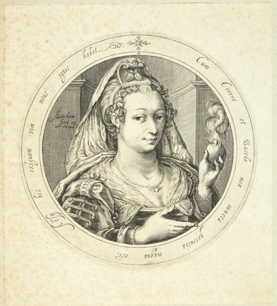 Venus door Jacob Matham