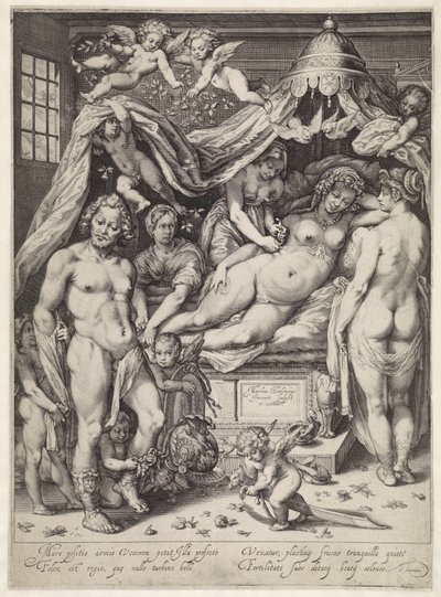 Venus en Mars door Jacob Matham