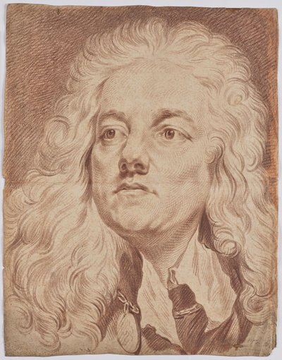 Portret van de universitaire schermmeester Carl Freyheit door Jacob Matthias Schmutzer