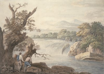 Watervallen bij Terni door Jacob More