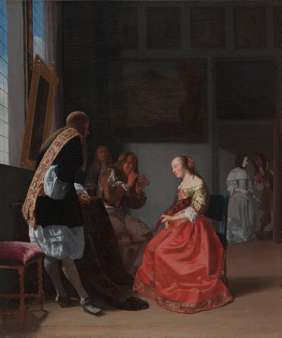 Een Muzikaal Gezelschap, ca. 1668 door Jacob Lucasz Ochtervelt