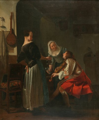 Vrolijk gezelschap, c.1665 door Jacob Lucasz Ochtervelt