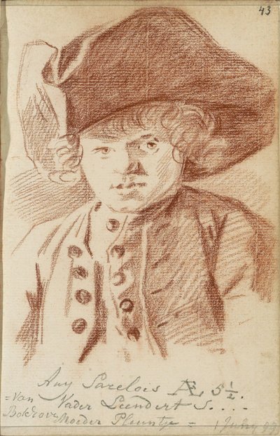 Portret van Ary Sarelois door Jacob Perkois