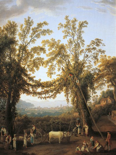 Herfst, oogst bij Sorrento door Jacob Philippe Hackert