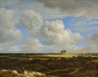 Een panoramisch uitzicht op Haarlem, c.1669 door Jacob Salomonsz. Ruysdael