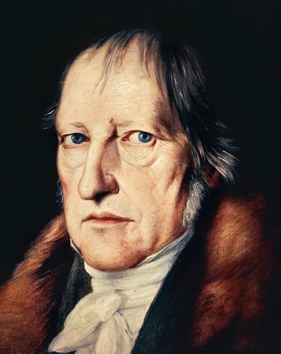 Portret van Georg Wilhelm Friedrich Hegel door Jacob Schlesinger