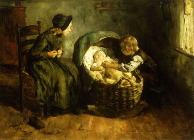 Waken over de baby door Jacob Simon Kever