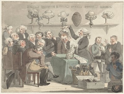 Mannen die pruiken passen door Jacob Smies